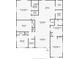 Detailed floor plan showcasing layout of bedrooms, bathrooms, living spaces, and kitchen at 136 Country Club Dr, Sanford, FL 32771