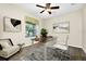 Stylish office space with contemporary furnishings and serene view at 15366 Sandfield Loop, Winter Garden, FL 34787