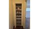 Linen closet features shelving for storing towels and home accessories at 1872 N Akron Dr, Deltona, FL 32738