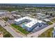 An aerial view featuring a condo with a pristine courtyard pool and convenient parking at 1926 Ocean Shore Blvd # 3120, Ormond Beach, FL 32176