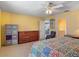 Bedroom with large dresser and attached bathroom at 1926 Ocean Shore Blvd # 3120, Ormond Beach, FL 32176