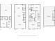 Floorplans showing the garage, office, bathroom, living room, kitchen, dining room, pantry, and balcony at 220 S Summerlin Ave, Orlando, FL 32801
