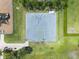Aerial view of a community basketball court with well-maintained surface and surrounding green space at 2614 Mead Ave, St Cloud, FL 34771