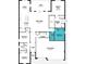 Layout of the home featuring the primary suite, three bedrooms, a kitchen and a three car garage at 2770 Sweet Acacia Dr, Clermont, FL 34711