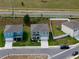 A high-angle view of homes, highlighting the layout and neighborhood at 3033 Beau Loop, Tavares, FL 32778