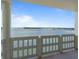 Balcony view shows expansive water view from the condo, extending to the horizon at 3606 S Peninsula Dr # 707, Port Orange, FL 32127