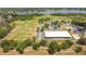 Aerial view showcasing community park with sport fields, playgrounds and a large multipurpose building at 4219 Lillian Hall Ln, Orlando, FL 32812