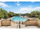 Resort-style community pool, surrounded by lush landscaping, and lounge chairs, perfect for relaxation at 5347 Travertine St, Mount Dora, FL 32757