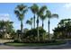 Traffic circle with green space and palm trees within a residential community at 8031 Enchantment Dr # Ge, Windermere, FL 34786