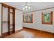 Bedroom with hardwood floors and custom closet at 806 E Amelia St, Orlando, FL 32803