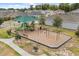 A wonderful playground area includes a slide, swings, and benches for residents to enjoy at 849 Avenal Ln, Davenport, FL 33837