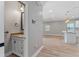 Bathroom with granite countertop and mirror at 1130 Hardy Ave, Orlando, FL 32803