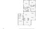 Detailed floor plan illustrating layout of home's bedrooms, kitchen, living room, and bathrooms at 1421 N Hampton Ave, Orlando, FL 32803