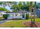 Charming single-story home featuring a landscaped front yard and welcoming blue front door at 1421 N Hampton Ave, Orlando, FL 32803