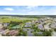 Aerial view of a community with a tennis court, a community pool, and ponds and lakes at 15242 Heron Hideaway Cir, Winter Garden, FL 34787