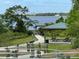 Park amenities view featuring picnic tables under shade overlooking the lake at 1880 Perch Hammock Loop, Groveland, FL 34736