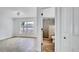Bedroom leading to bathroom with tiled shower and modern fixtures at 1965 Greenview Dr, Deltona, FL 32725