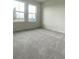 Carpeted bedroom featuring dual windows overlooking the neighborhood at 2009 Stone Wall Ct, Lake Hamilton, FL 33851