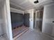 This bathroom is being built, featuring a custom shower space, awaiting the personal touches of its future owner at 22113 Amberbush Ct., Mount Dora, FL 32757
