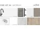 Selection of modern kitchen and bathroom materials, allowing homeowners to customize finishes and designs at 22113 Amberbush Ct., Mount Dora, FL 32757