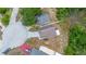 Aerial view showcasing the home's location within a cul-de-sac and well-maintained neighborhood at 232 Oxford Rd, Davenport, FL 33896