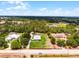 Home aerial view showing lot boundaries and proximity to lake at 23203 Outback Ln, Eustis, FL 32736
