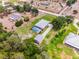 Aerial of pool, boat storage, lot and community at 23203 Outback Ln, Eustis, FL 32736