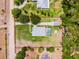 Home aerial view showing spacious lot at 23203 Outback Ln, Eustis, FL 32736
