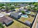 An aerial perspective reveals a serene backyard with a sparkling pool and well-maintained landscaping at 2811 Citron Dr, Longwood, FL 32779