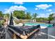 Inviting backyard oasis featuring a pool, patio furniture, and lush landscaping for outdoor relaxation and entertainment at 2811 Citron Dr, Longwood, FL 32779
