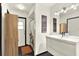 Modern bathroom featuring sleek vanity, minimalist fixtures, and a stylish shower at 2811 Citron Dr, Longwood, FL 32779