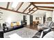 Vaulted ceiling living room with skylights leads to the dining area and offers natural light at 2811 Citron Dr, Longwood, FL 32779