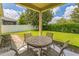 Relaxing patio with outdoor dining and backyard views, perfect for entertaining or enjoying a peaceful retreat at 2815 Shelburne Way, St Cloud, FL 34772