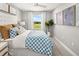 Serene bedroom with plush carpet, natural light, and a padded headboard for a cozy retreat at 2823 Camellia Flower St, Apopka, FL 32703