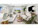 Open-concept living room with lots of natural light and cozy seating at 4760 Yellow Elder Way, Kissimmee, FL 34758