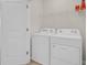 Laundry room with a side-by-side washer and dryer at 5214 Dragonfly Dr, Wildwood, FL 34785
