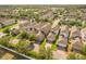 An aerial view showcasing the community, lush landscaping, and well-spaced homes at 7349 Ella Ln, Windermere, FL 34786