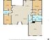 Floor plan of the property showing bedroom, bathroom, living room, and kitchen locations at 8660 Sw 137Th Ct, Dunnellon, FL 34432