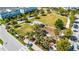 Aerial view of community park, playground, and green space perfect for families to gather and enjoy outdoor activities at 8679 Laureate Blvd, Orlando, FL 32827