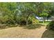 Beautiful backyard with lush greenery, mature trees, and serene views of the pond at 14537 Cheever St, Orlando, FL 32828