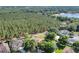 Scenic aerial view of the property surrounded by lush greenery and a tranquil lake at 1512 Adriatic Dr, Ocoee, FL 34761
