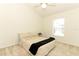 Bedroom with carpeted floors, a ceiling fan, and a bright window letting in natural light at 1937 Crystal Downs Ct, Oviedo, FL 32765