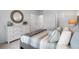 Bedroom features a large dresser, neutral decor, and a view into the walk-in closet at 2052 Monteverde Ave, Davenport, FL 33837