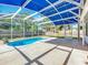 Pool area featuring an enclosed pool and a spacious patio, ideal for relaxation and outdoor enjoyment at 2631 Mcdonald Ter, Mount Dora, FL 32757