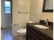Bathroom featuring granite counters and tiled floors at 2886 Carew Ave, Winter Park, FL 32789
