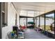Enclosed porch with transparent roof, playhouse, and vehicles at 3041 Dikewood Ct, Winter Park, FL 32792