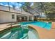 A screened-in pool and spa offer a private outdoor space at 308 Pine Shadow Ln, Lake Mary, FL 32746