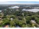 A scenic aerial view of the surrounding area, with lakes and lush greenery at 3420 Dawn Ct, Lake Mary, FL 32746