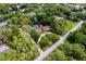 Aerial view of property showcasing mature trees and private surroundings at 3420 Dawn Ct, Lake Mary, FL 32746