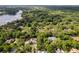 An aerial view of the property showing the privacy and lush surroundings at 3420 Dawn Ct, Lake Mary, FL 32746